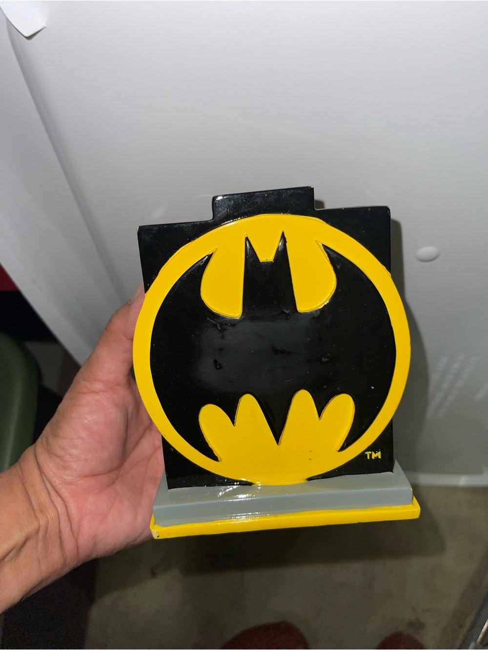 Batman Logo Decorative Stand - Black & Yellow